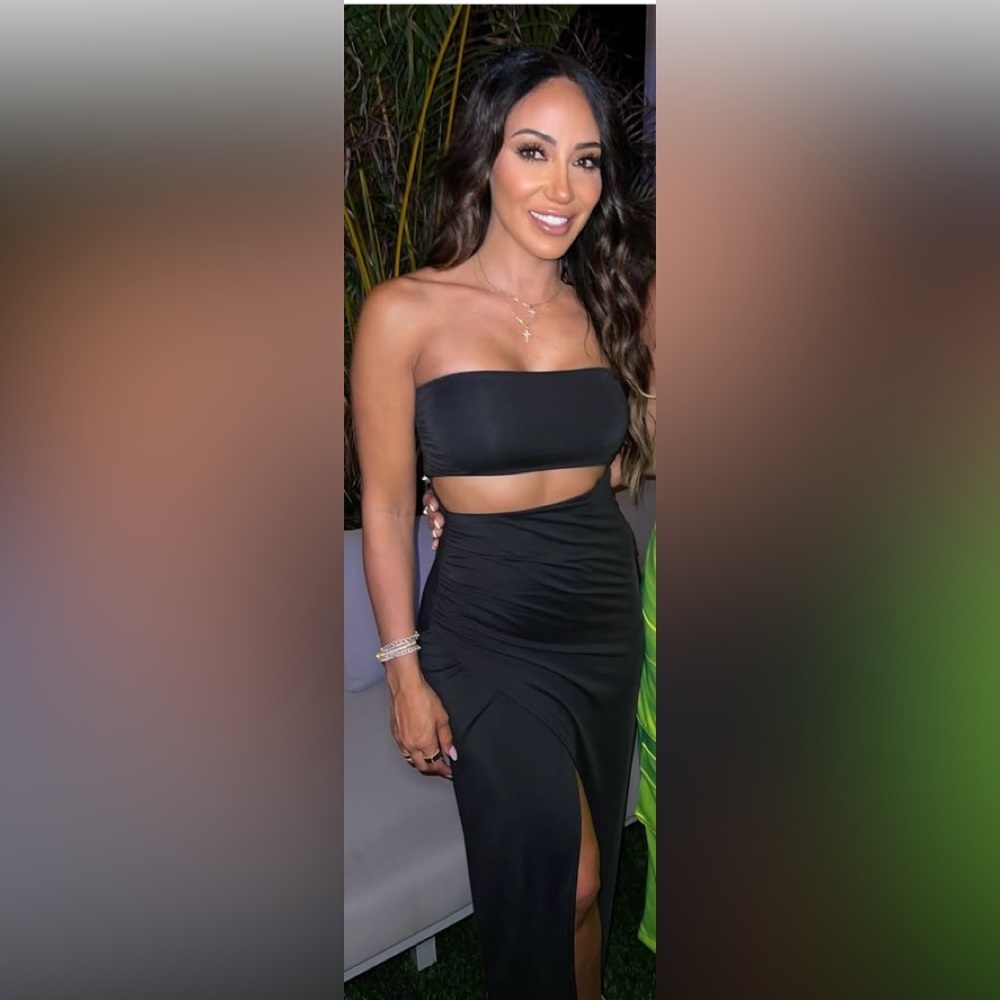 REVOLVE Black Strapless Maxi Dress